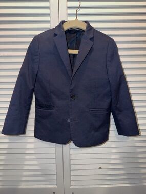 Classic Boys Size 3 Navy Suit - Blazer and Pants - Single Breasted